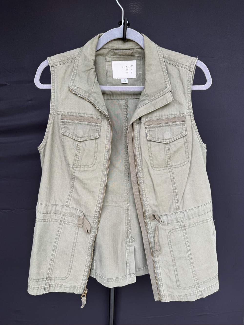 a new day Light Olive Utility Vest
